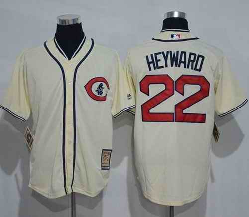 Cubs #22 Jason Heyward Cream 1929 Turn Back The Clock Stitched MLB Jersey