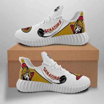 Women's Ottawa Senators Mesh Knit Sneakers/Shoes 002