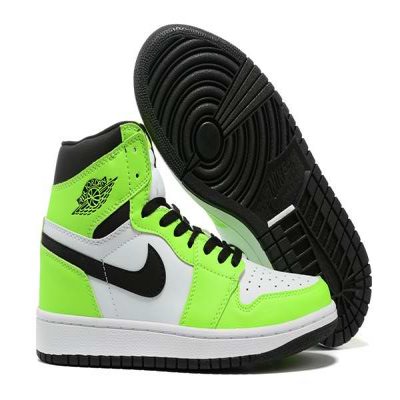 Men's Running Weapon Air Jordan 1 Green/White Shoes 289