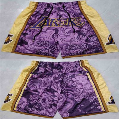 Men's Los Angeles Lakers Purple/Yellow Shorts