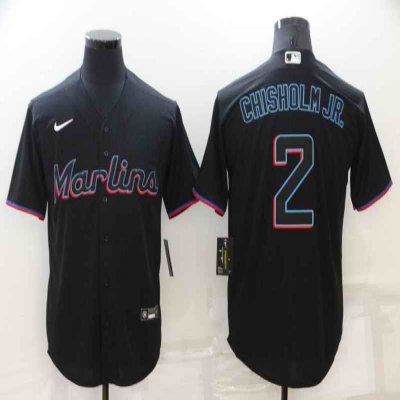 Men's Seattle Mariners #2 Jazz Chisholm Black Cool Base Stitched jersey