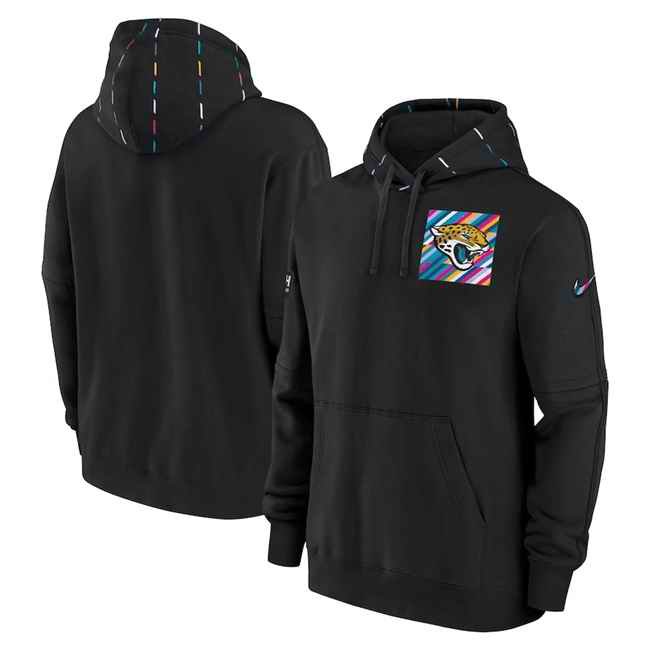 Men's Jacksonville Jaguars Black 2023 Crucial Catch Club Pullover Hoodie