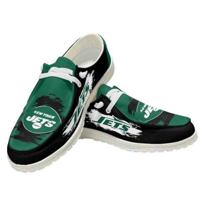 Women's New York Jets Loafers Lace Up Shoes 001 (Pls check description for details)