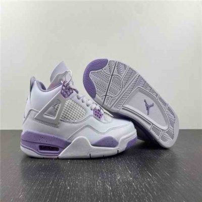 Men's Running weapon Air Jordan 4 White/Purple Shoes CT8527-115 0166