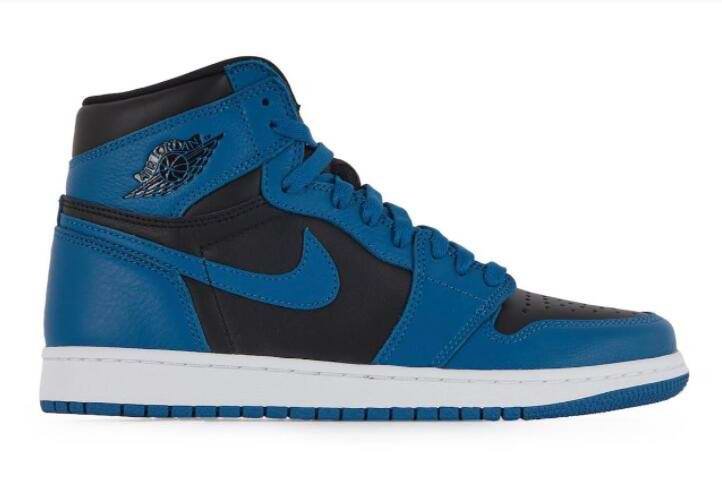 Men's Running Weapon Air Jordan 1 Blue/Black Shoes 0205