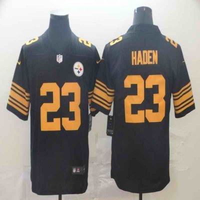 Men's Pittsburgh Steelers #23 Joe Haden Black Color Rush Limited Stitched NFL Jersey