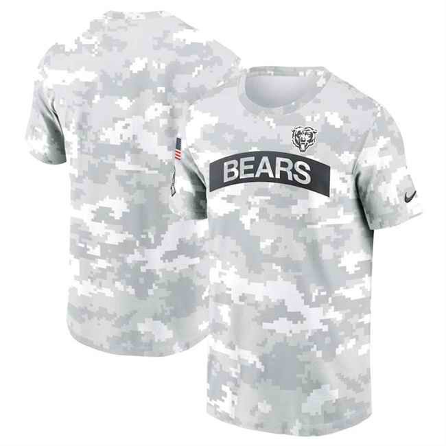 Men's Chicago Bears 2024 Arctic Camo Salute to Service Performance T-Shirt