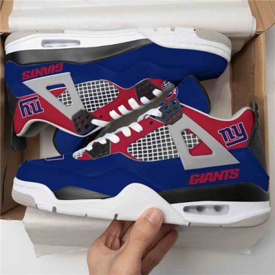 Men's New York Giants Running weapon Air Jordan 4 Shoes 001