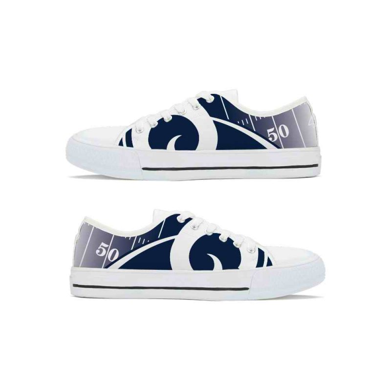 Men's Los Angeles Rams Low Top Canvas Sneakers 002