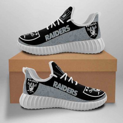 Men's NFL Las Vegas Raiders Mesh Knit Sneakers/Shoes 010