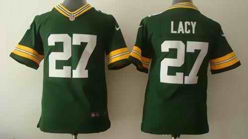 Nike Packers #27 Eddie Lacy Green Team Color Youth Stitched NFL Elite Jersey