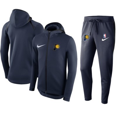 Men's Indiana Pacers Navy Warmup Hoodiesuit