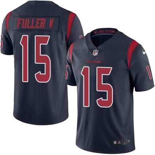 Nike Texans #15 Will Fuller V Navy Blue Youth Stitched NFL Limited Rush Jersey