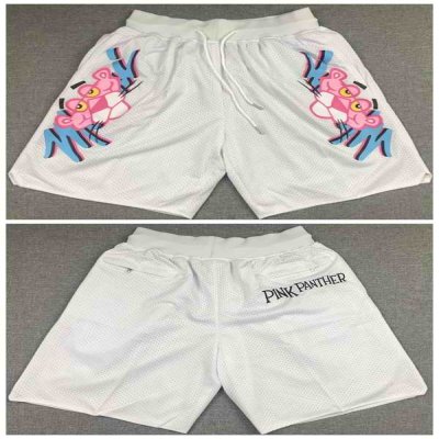 Men's Miami Heat White 'Pink Panther' Shorts (Run Small)