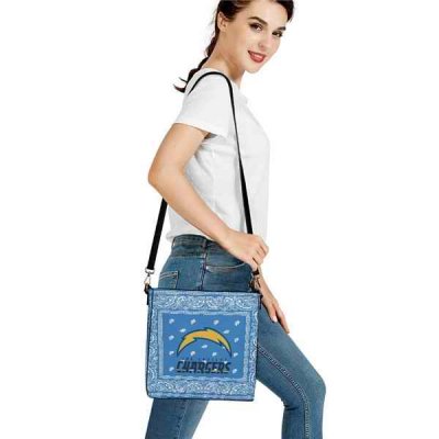 Los Angeles Chargers PU Leather Bucket Handbag 001(Pls Check Description For Details)