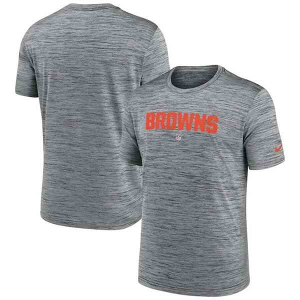 Men's Cleveland Browns Grey Velocity Performance T-Shirt