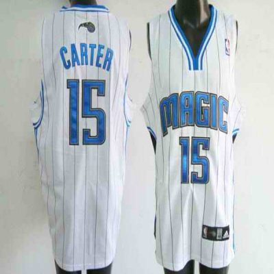 Magic #15 Vince Carter Stitched White NBA Jersey