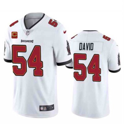 Men's Tampa Bay Buccaneers #54 Lavonte David White 2024 With 4-Star C Patch Vapor Untouchable Limited Stitched NFL Jersey