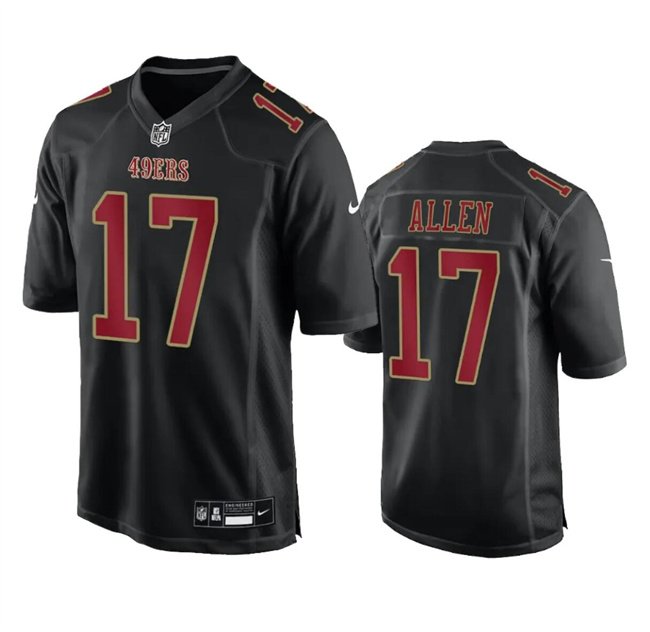 Men's San Francisco 49ers #17 Brandon Allen Black Fashion Limited Stitched Football Game Jersey