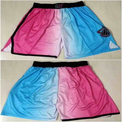 Men's Miami Heat Blue/Pink Shorts (Run Small)