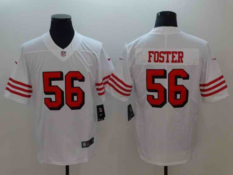 Men's NFL San Francisco 49ers #56 Reuben Foster White Untouchable Limited Stitched Jersey