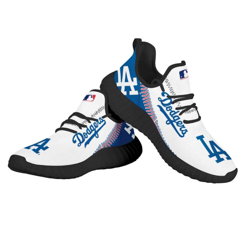 Women's Los Angeles Dodgers Mesh Knit Sneakers/Shoes 006