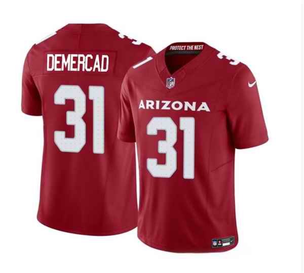 Men's Arizona Cardinals #31 Emari Demercado Red 2023 F.U.S.E. Vapor Untouchable Limited Stitched Football Jersey