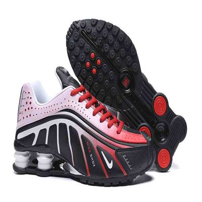 Men's Running Weapon Shox R4 Shoes Black Red White BV1387-016 025