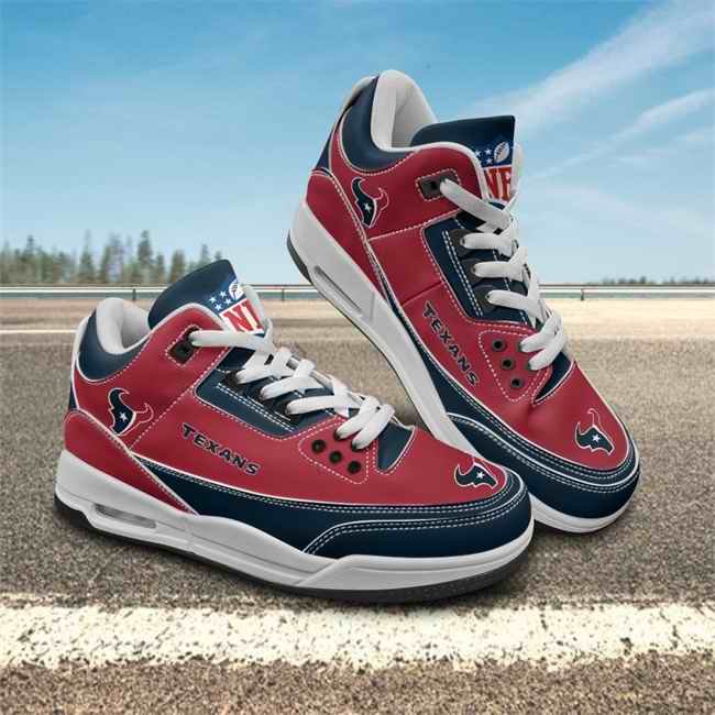 Men's Houston Texans Air Jordan 3 Sneakers/Shoes 002