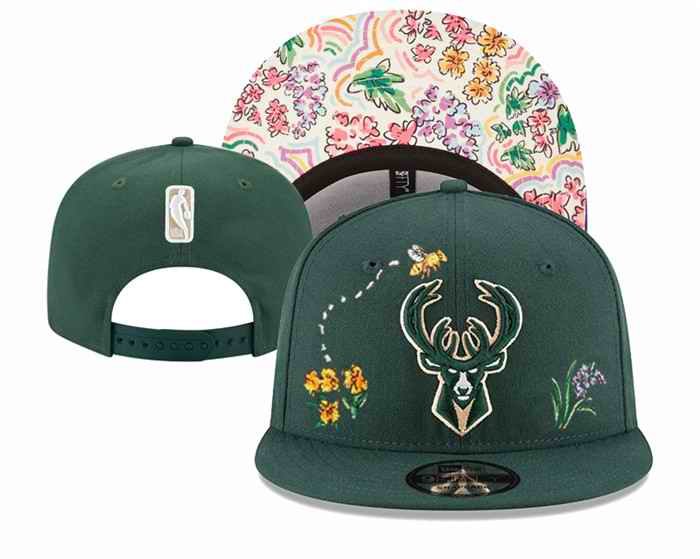 Milwaukee Bucks Stitched Snapback Hats 0030