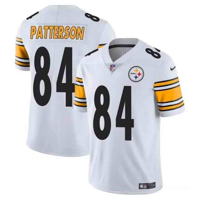 Women's Pittsburgh Steelers #84 Cordarrelle Patterson White Vapor Stitched Football Jersey(Run Small)