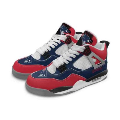 Women's New England Patriots Running weapon Air Jordan 4 Shoes 0002