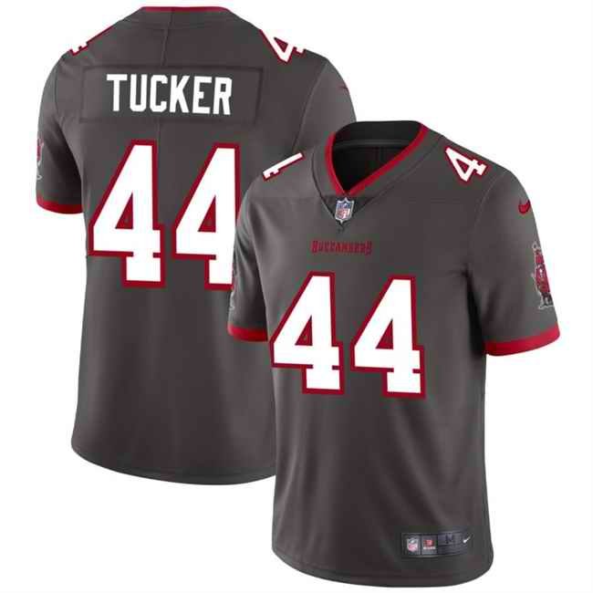 Men's Tampa Bay Buccaneers #44 Sean Tucker Grey Vapor Limited Stitched Jersey