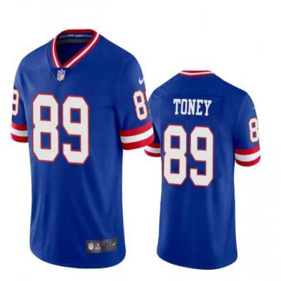 Men's New York Giants #89 Kadarius Toney Royal Vapor Untouchable Classic Retired Player Stitched Jersey