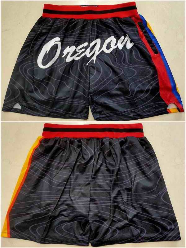 Men's Portland Trail Blazers Black Shorts (Run Small)