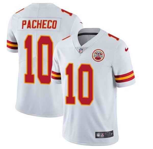 Men's Kansas City Chiefs #10 Isiah Pacheco White Vapor Untouchable Limited Stitched Football Jersey