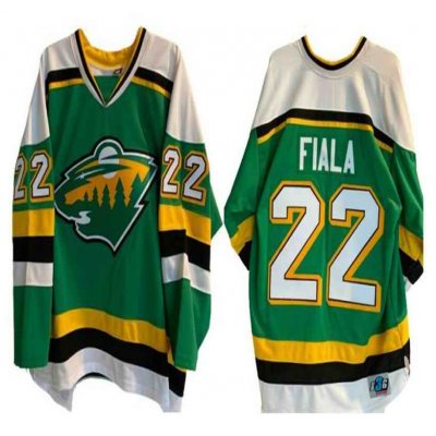 Men's Minnesota Wild #22 Kevin Fiala Reverse Retro Stitched Jersey