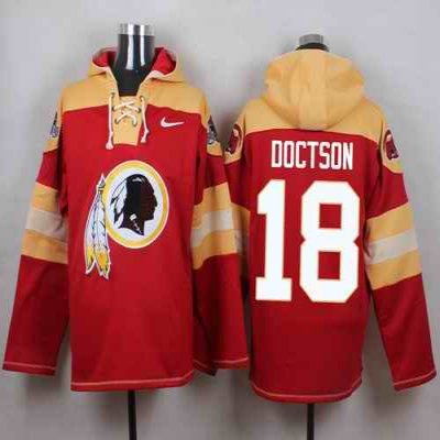 Nike Redskins #18 Josh Doctson Burgundy Red Player Pullover NFL Hoodie