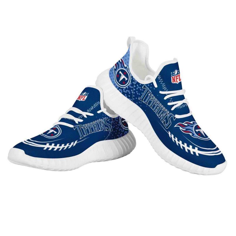 Women's Tennessee Titans Mesh Knit Sneakers/Shoes 007