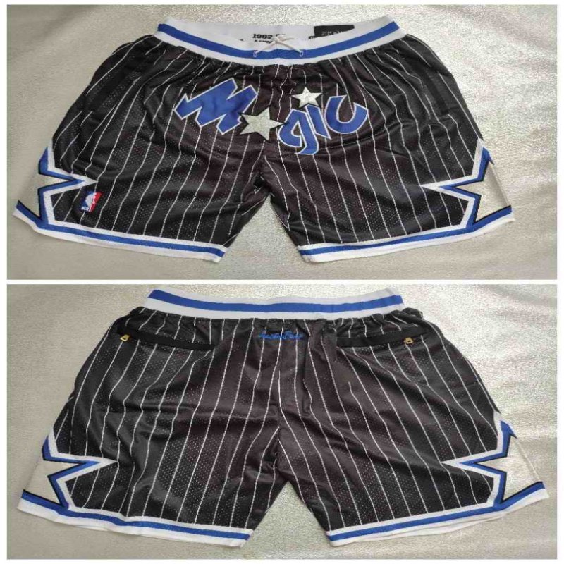 Men's Orlando Magic Black Swingman Shorts( Run Small)