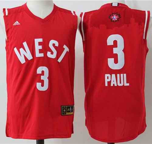 Clippers #3 Chris Paul Red 2016 All Star Stitched NBA Jersey