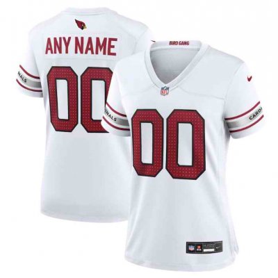 Women's Arizona Cardinals Active Player Custom New White Stitched Jersey(Run Small)