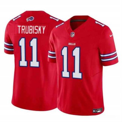 Youth Buffalo Bills #11 Mitch Trubisky Red 2024 F.U.S.E Vapor Untouchable Limited Stitched Jersey