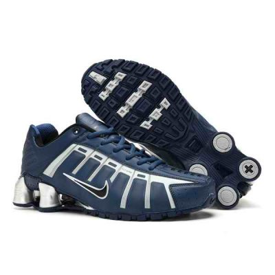 Men's Running Weapon Shox NZ Shoes Navy/White 009