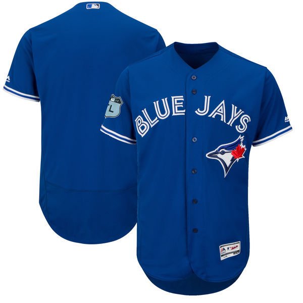 Men's Toronto Blue Jays Majestic Royal 2017 Spring Training Authentic Flex Base Team Stitched MLB Jersey