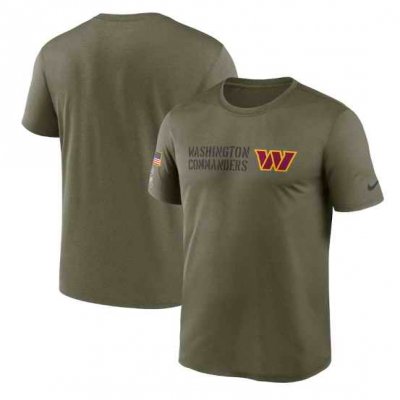 Men's Washington Commanders Olive 2022 Salute to Service Legend Team T-Shirt