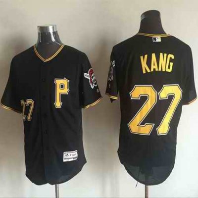 Pirates #27 Jung-ho Kang Black Flexbase Authentic Collection Stitched MLB Jersey