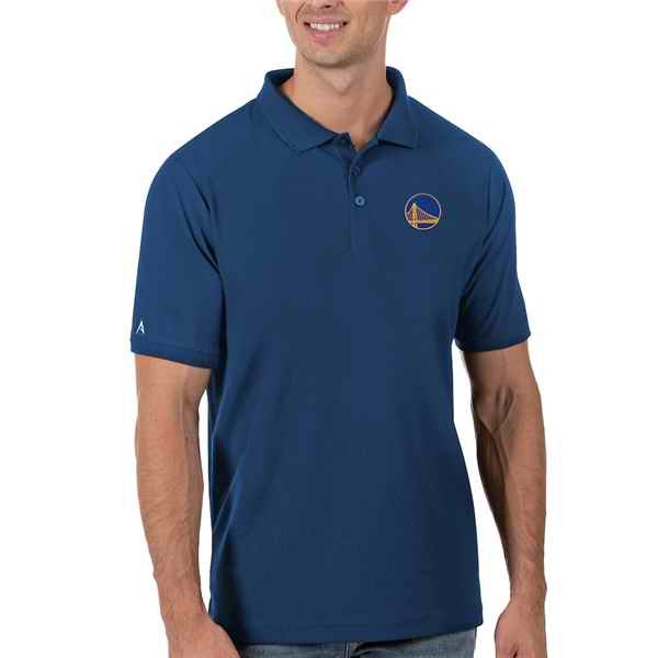 Men's Golden State Warriors Antigua Royal Legacy Pique Polo