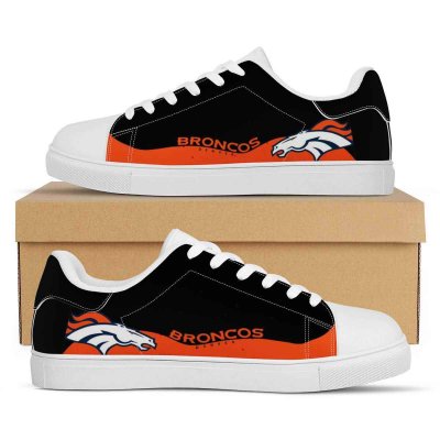 Men's Denver Broncos Low Top Leather Sneakers 003