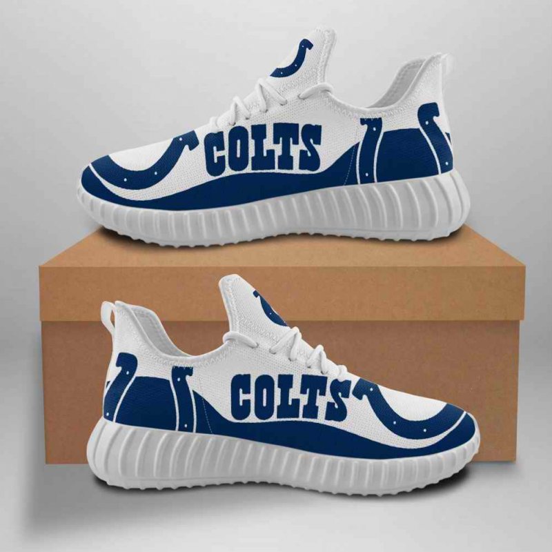 Women's NFL Indianapolis Colts Mesh Knit Sneakers/Shoes 004